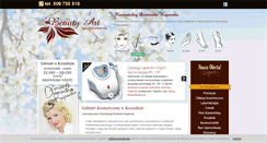 Desktop Screenshot of gabinet-beautyart.pl